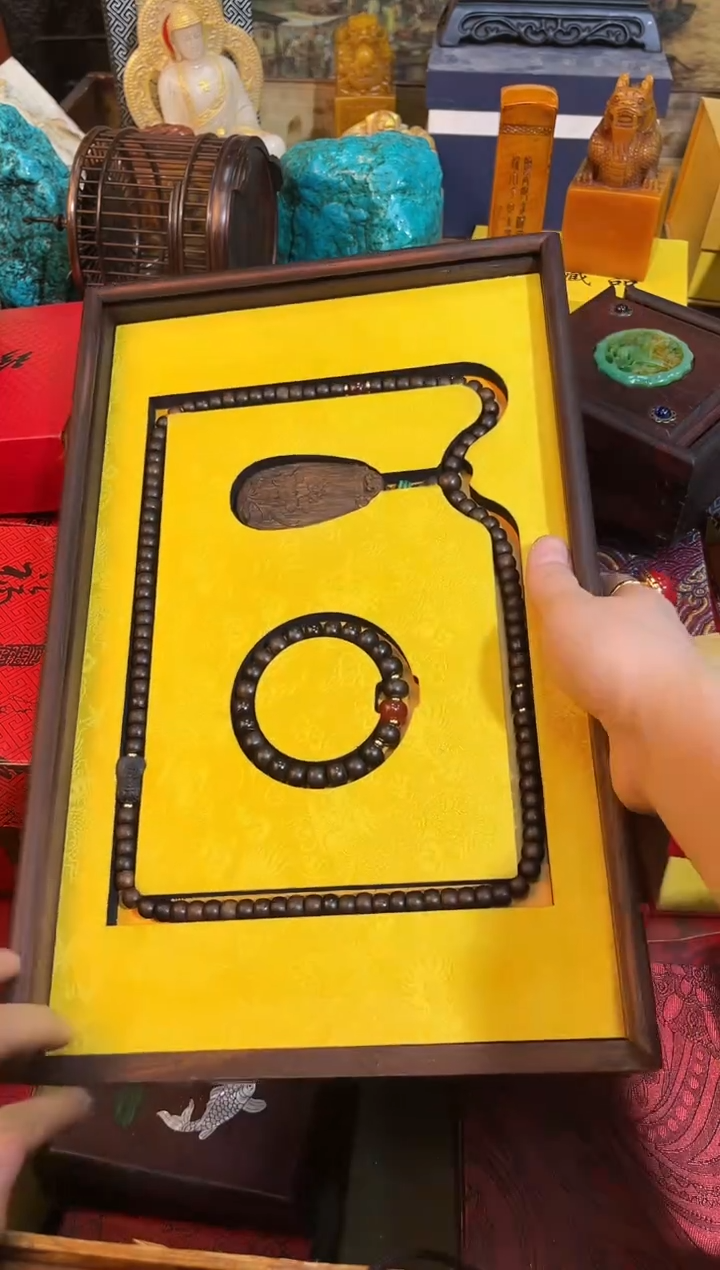 【闪购商品】沉香木手串帝王梵尘富森红土天然野