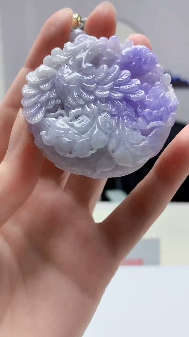 【闪购商品】定制翡翠未镶嵌4829zm-毛货挂件凤凰111