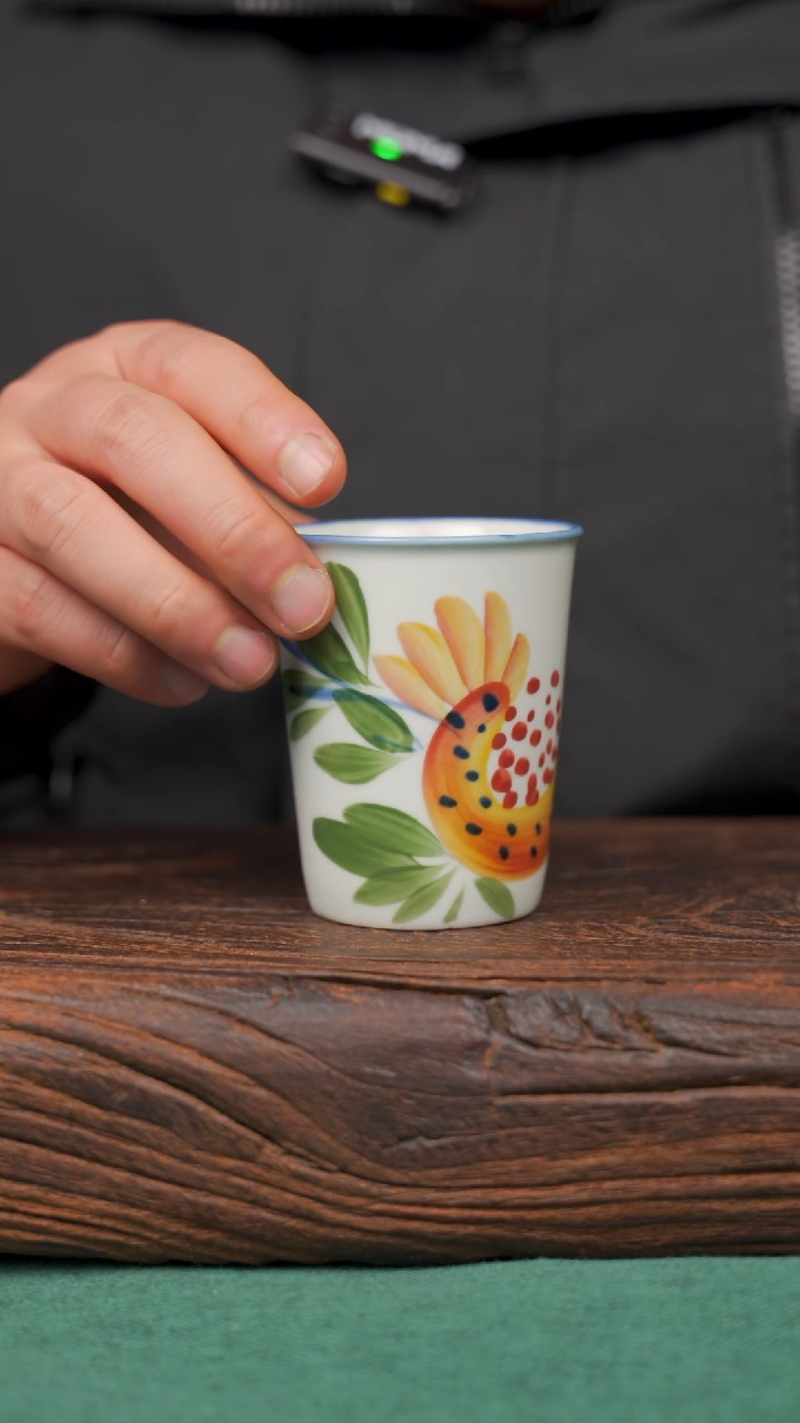 【闪购商品】瓷片11景德镇杯釉下手工手绘瓷器