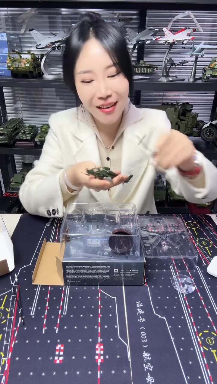 1/100合金飞机直10模型