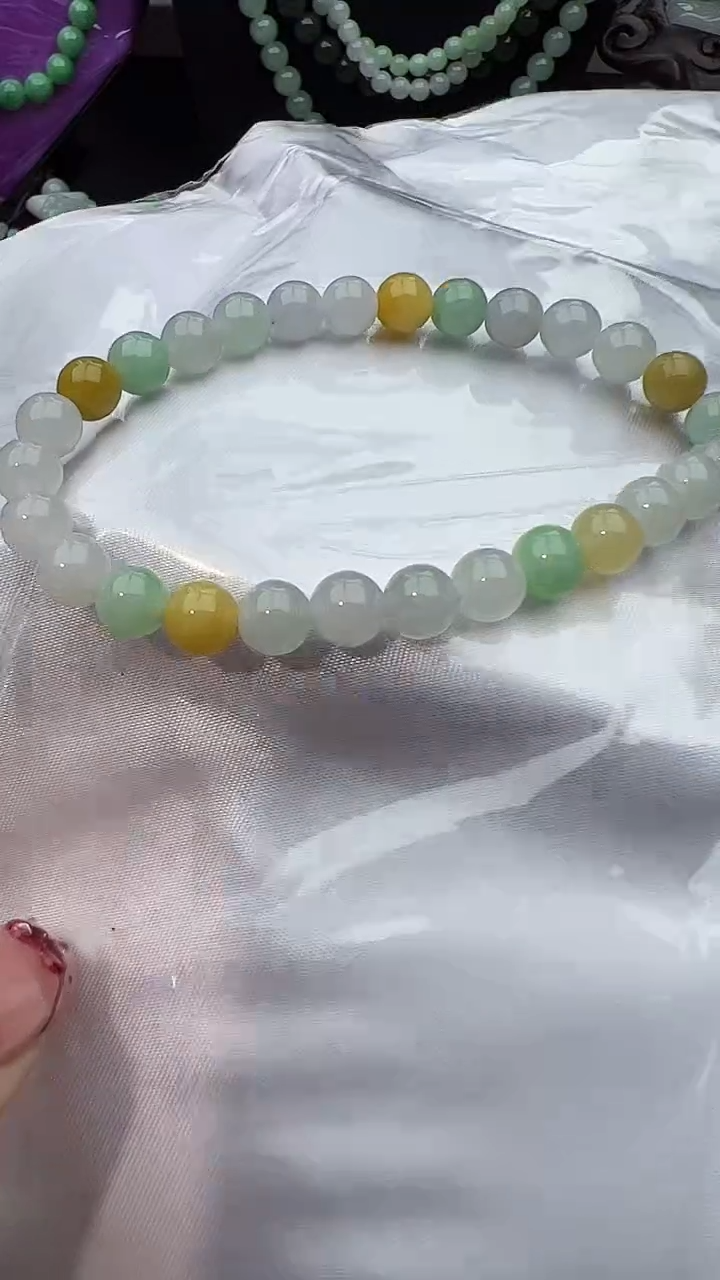 未镶嵌手串翡翠玉珠