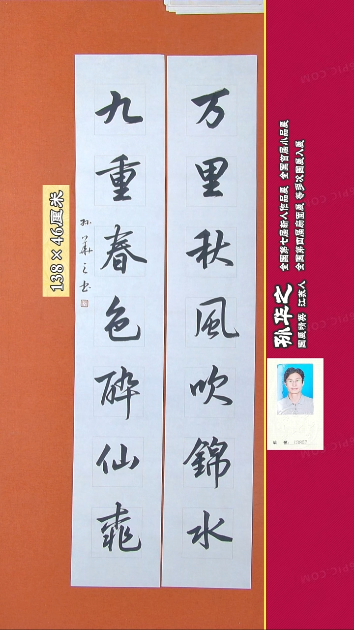 书法75R孙华之书法作品