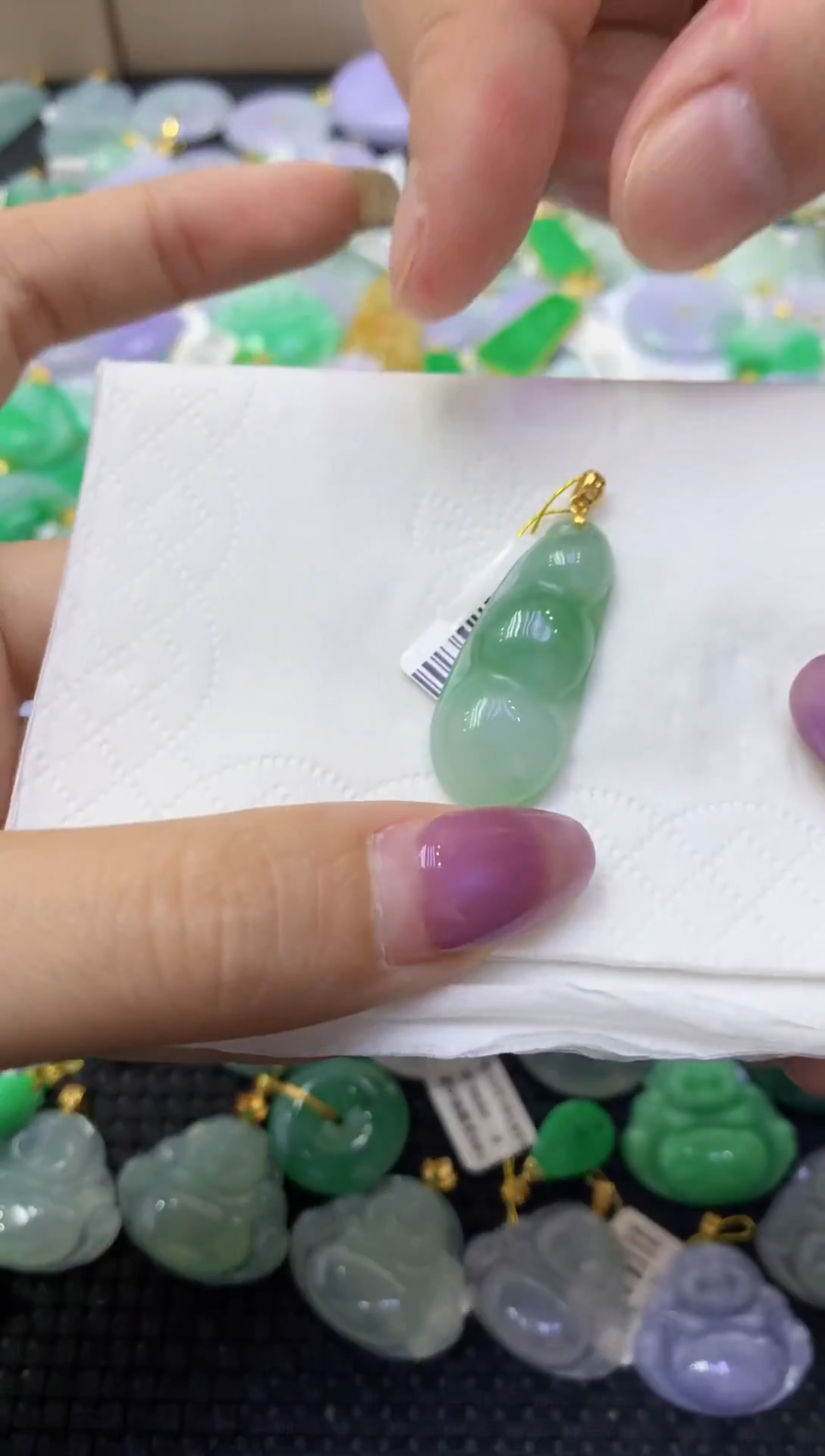 颈饰未镶嵌翡翠天然缅甸翡翠A货