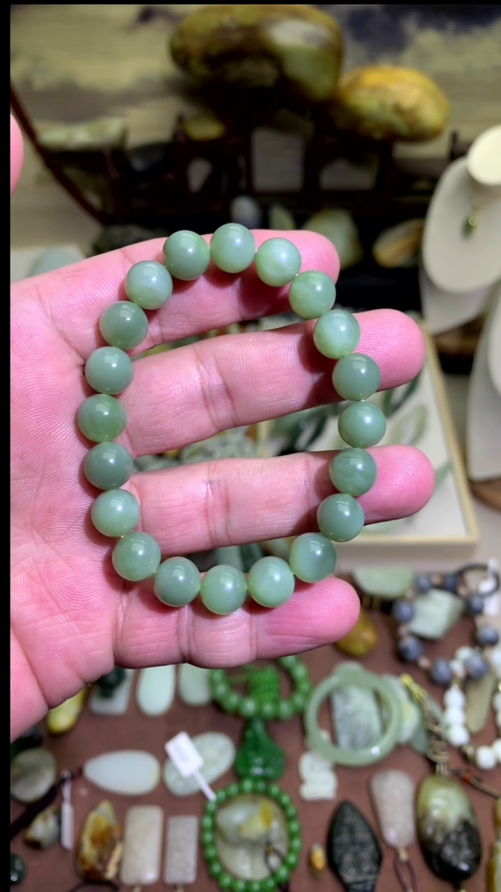 【闪购商品】和田玉颈饰未镶嵌粉青卡10