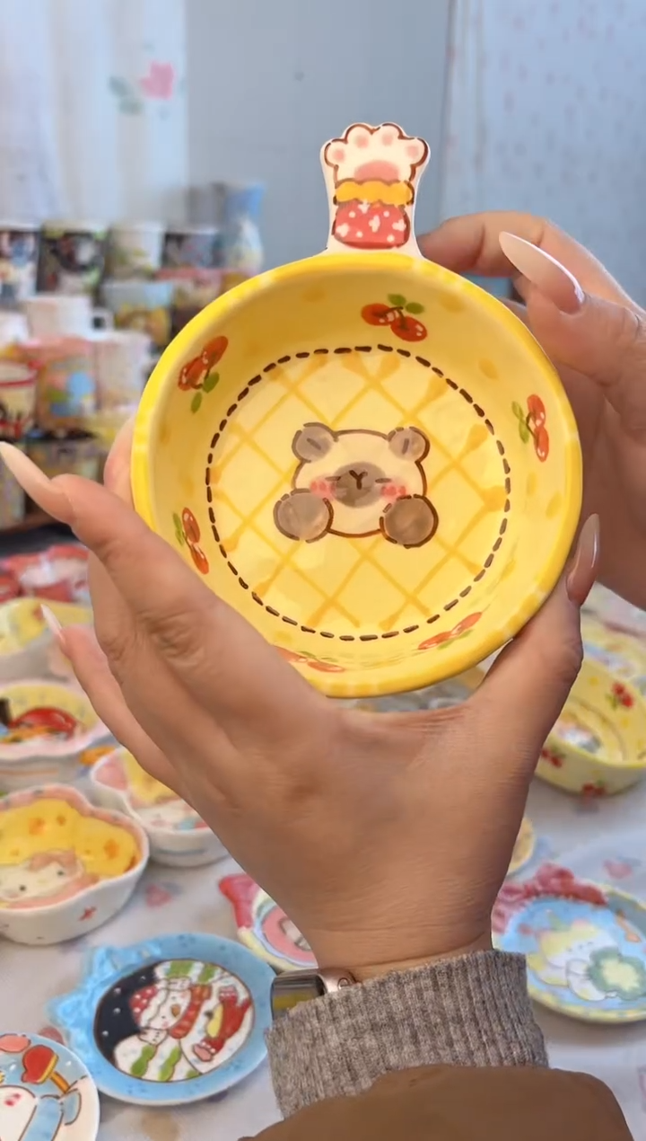 摆件陶景德镇陶瓷手绘微瑕