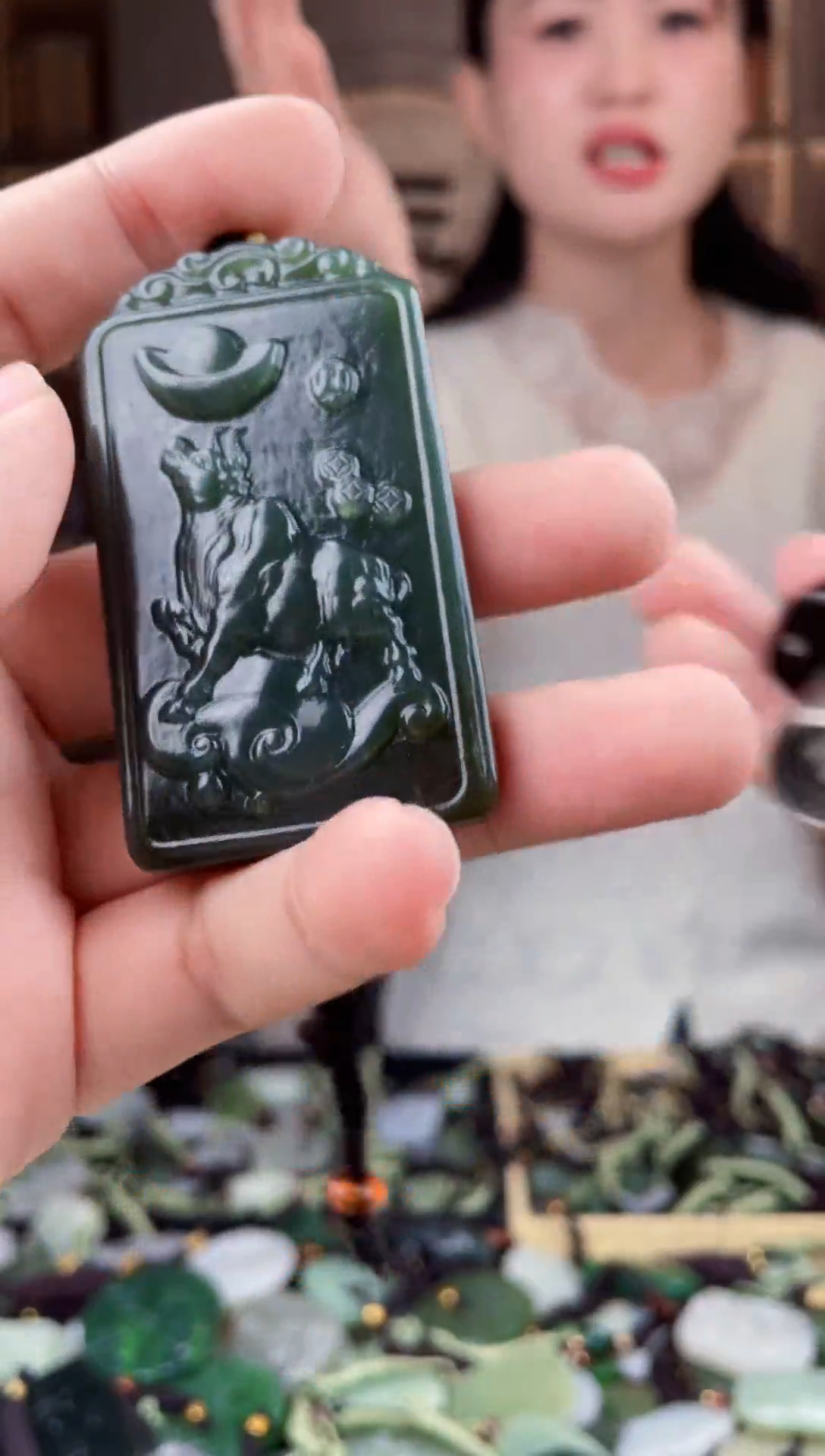 颈饰未镶嵌和田玉拍一发一，多样性发货