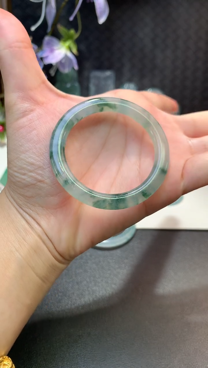 未镶嵌定制翡翠毛货41*7*5.4