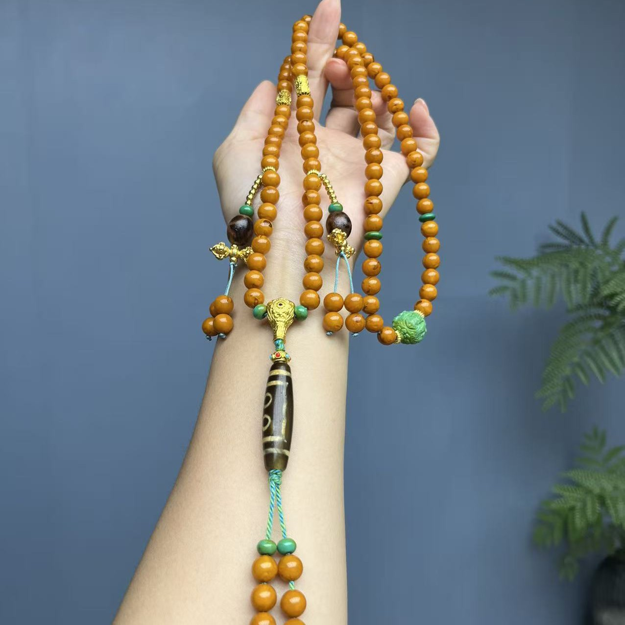 黄色项链DIY斜跨套装