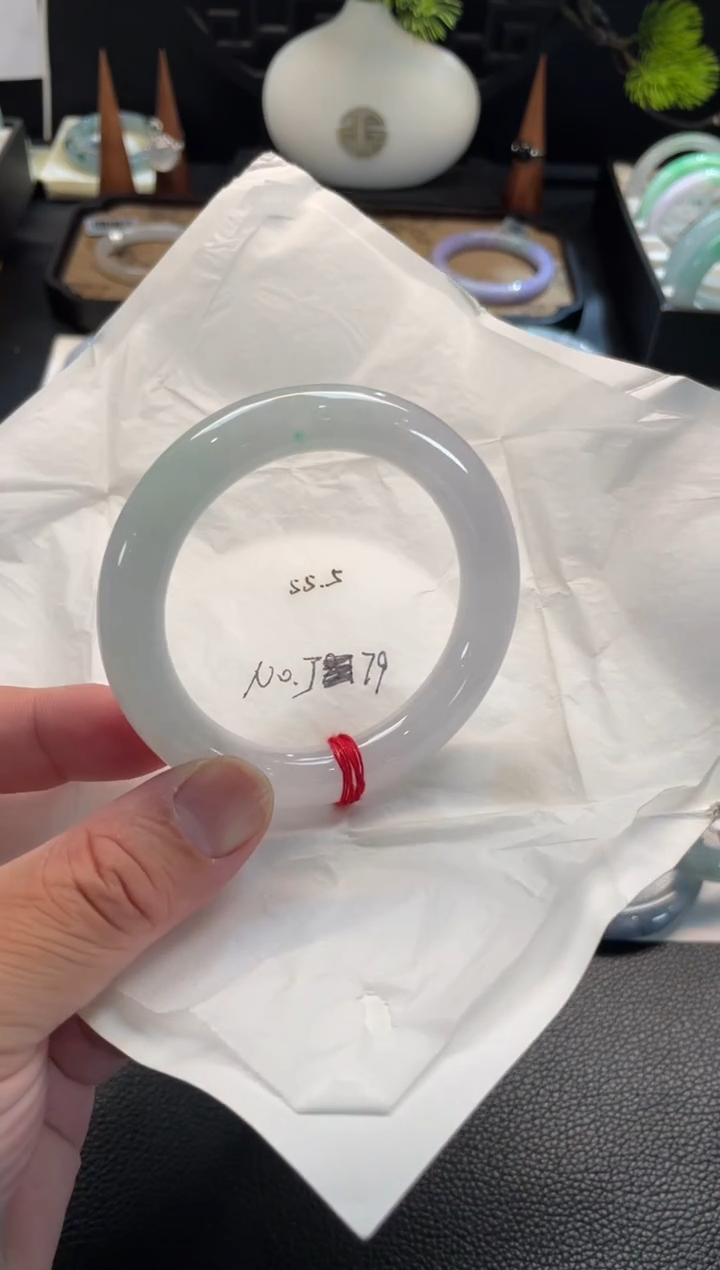 未镶嵌手镯翡翠105号链接 55.5圆条