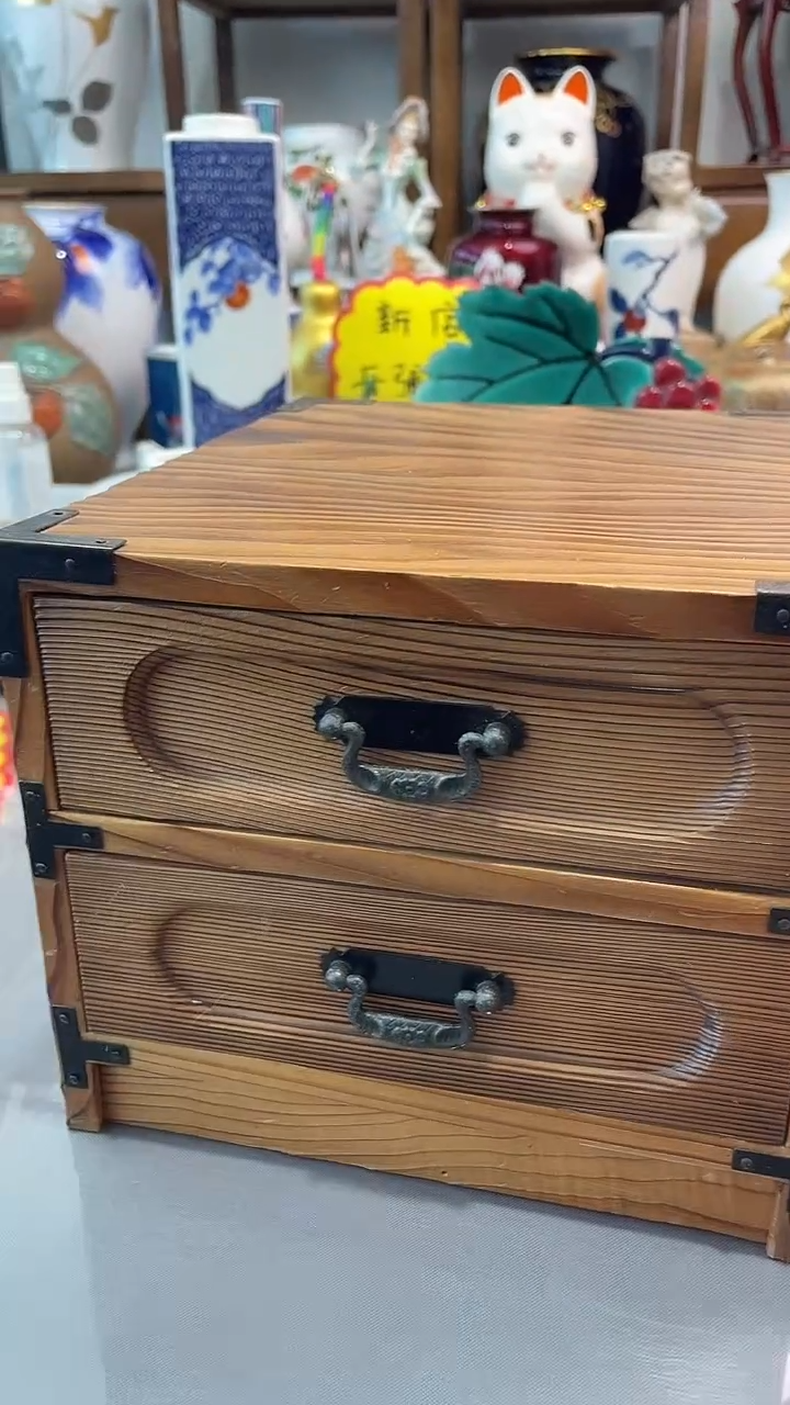 瓷片屋久杉实木箱