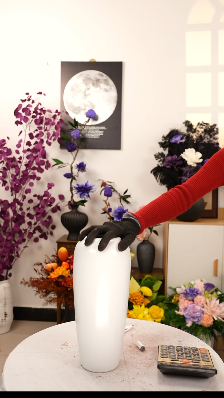 直播间同款白色花瓶高35口径10