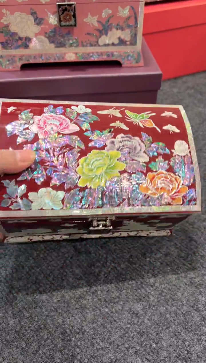 【闪购商品】微瑕福利款鱼锁扇贝底.弘贝雅螺钿漆器