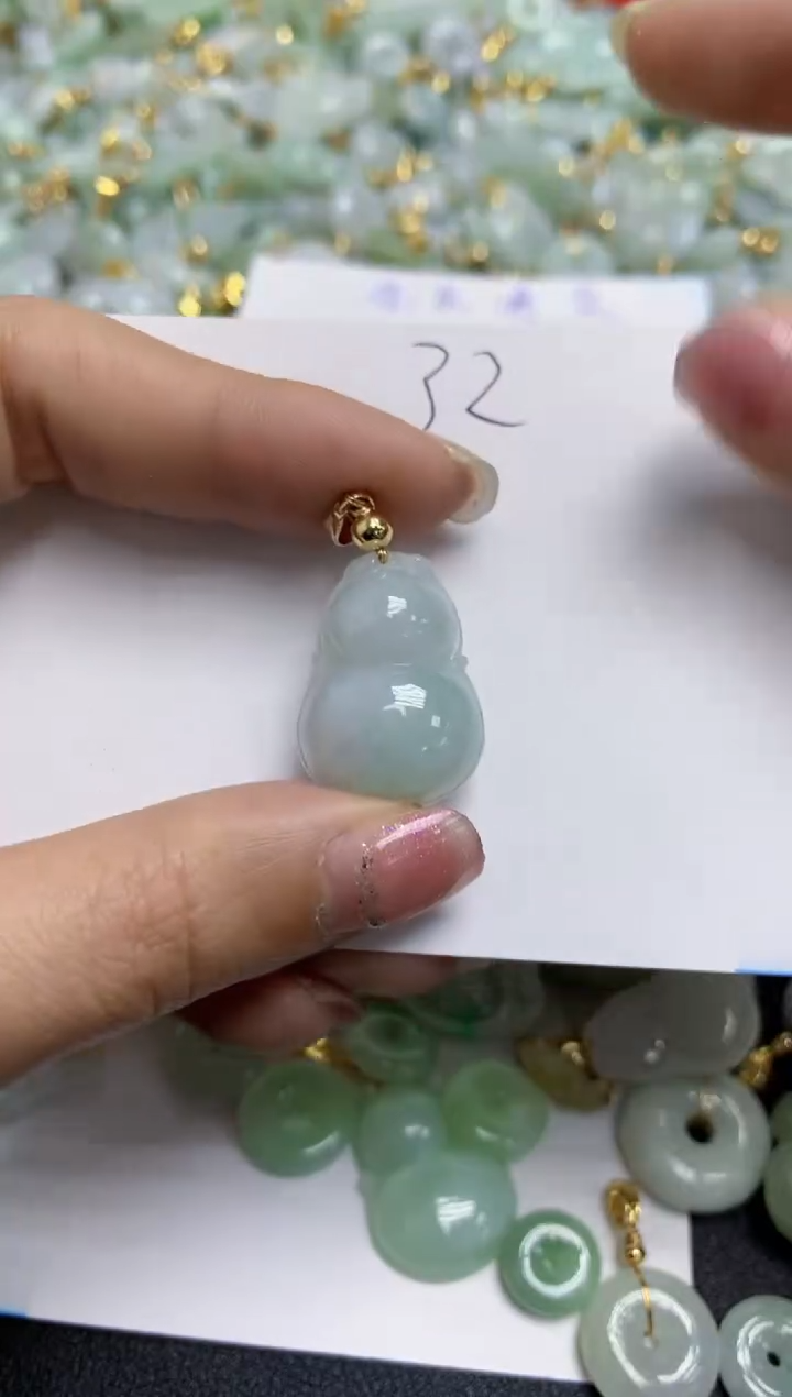 【闪购商品】翡翠颈饰合金天然翡翠A货