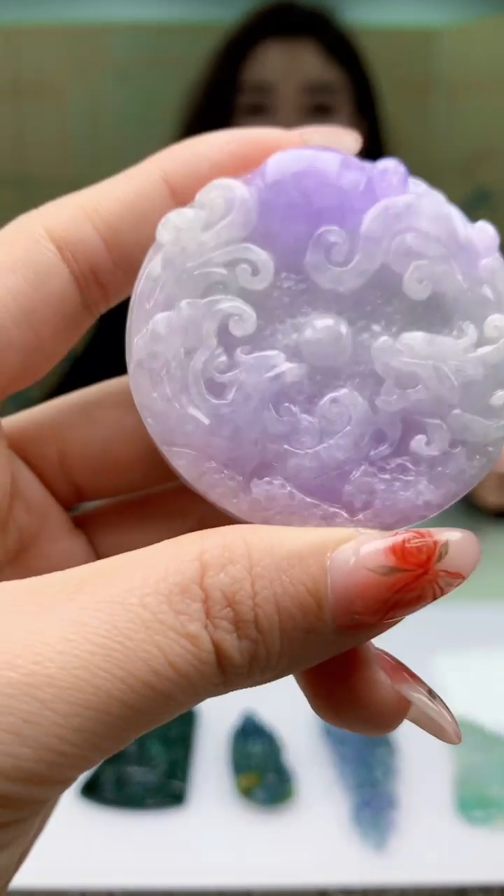 【闪购商品】定制翡翠未镶嵌4829ty-毛货挂件63