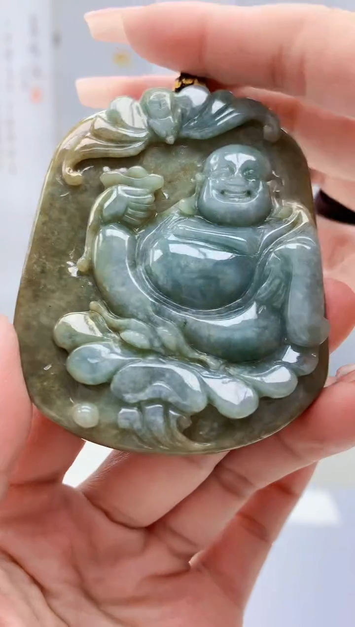 【闪购商品】定制翡翠未镶嵌4969lr-毛货挂件92