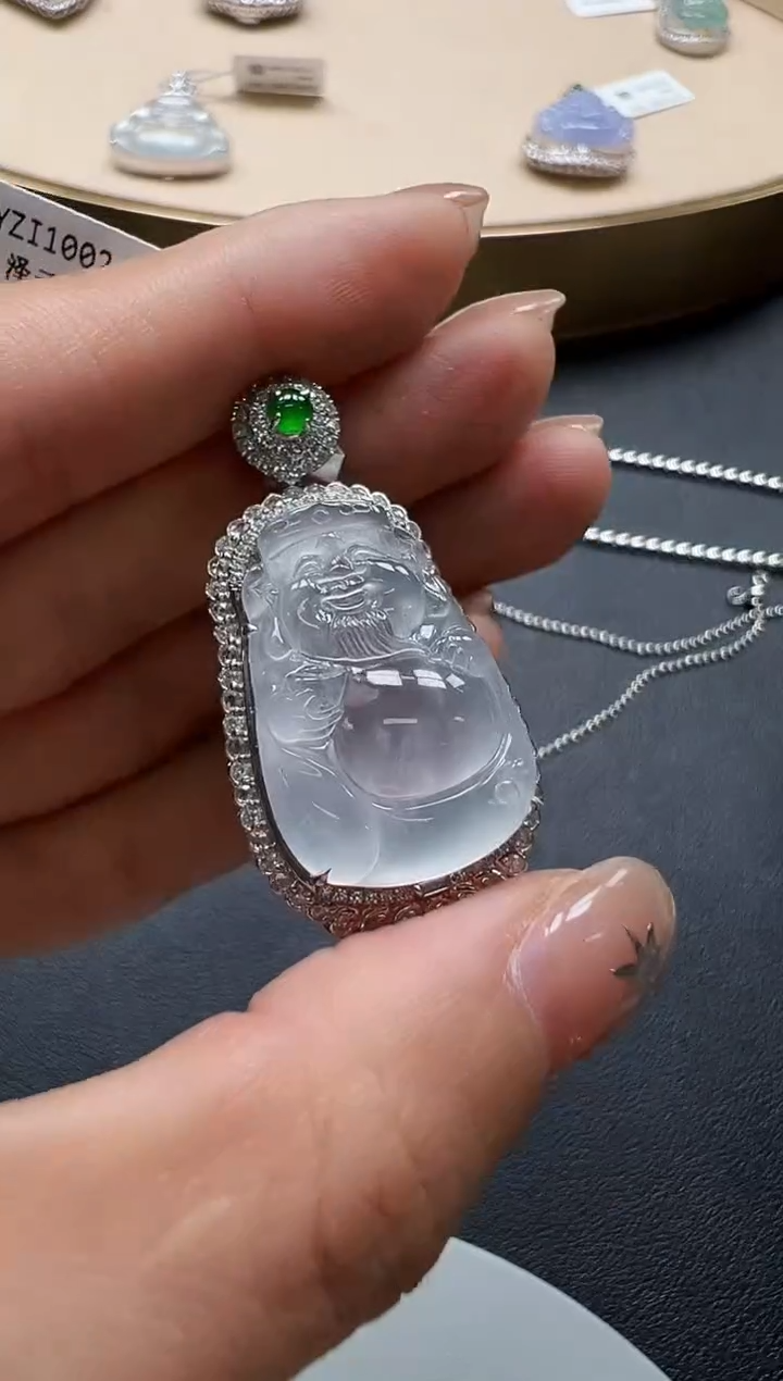 颈饰18K金镶嵌翡翠KYZI1002-051