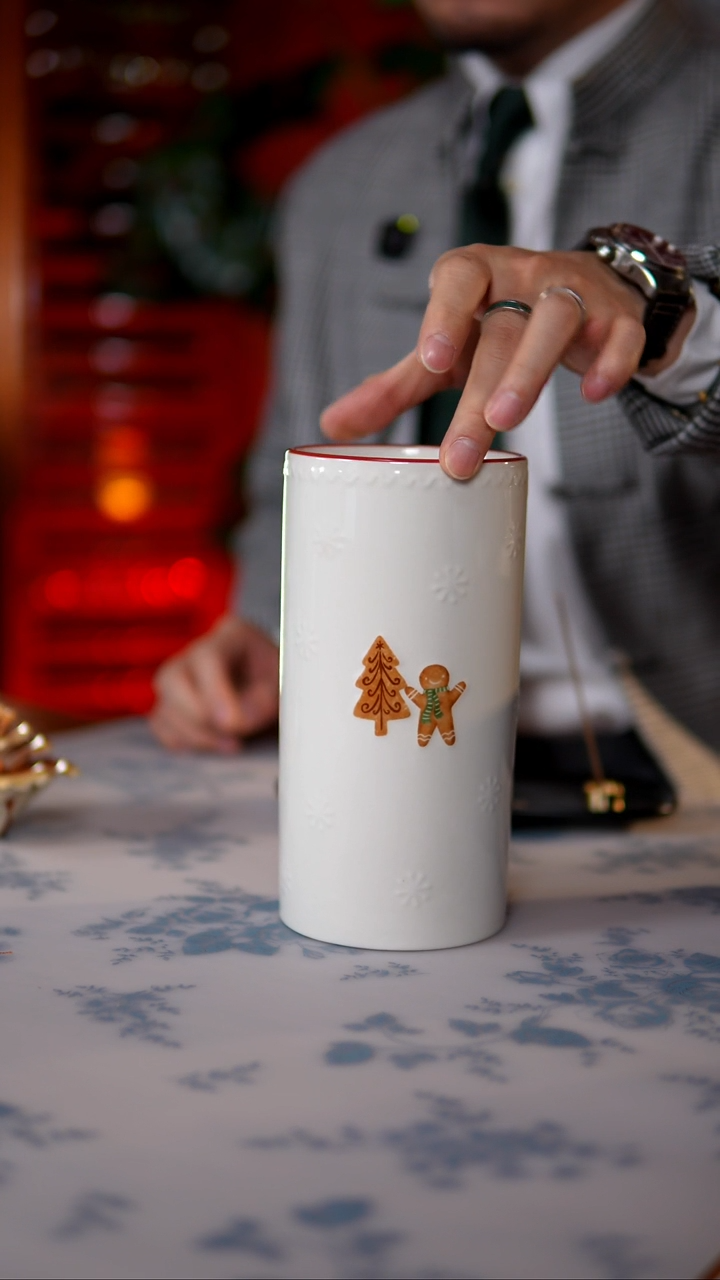 当代【N家】圣诞姜饼人花瓶