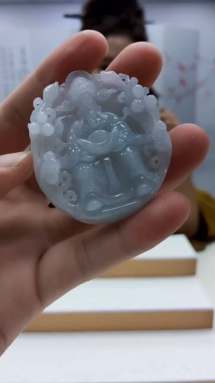 未镶嵌定制翡翠4829bb-毛货挂件38