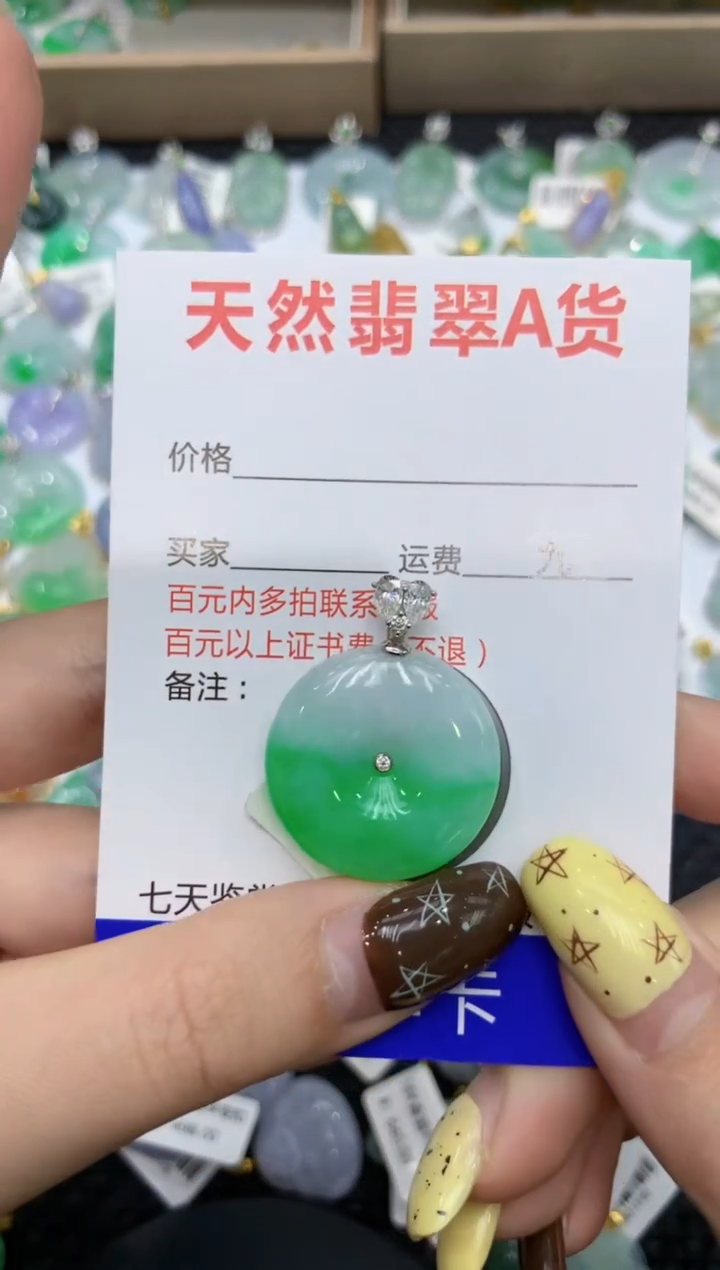 【闪购商品】翡翠颈饰18K金镶嵌111111111111