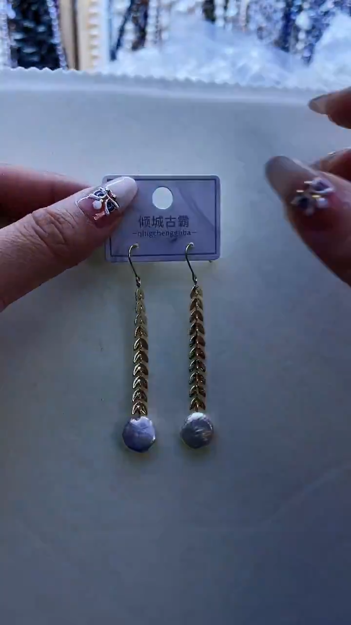 【闪购商品】淡水珍珠耳饰银S925镶嵌708