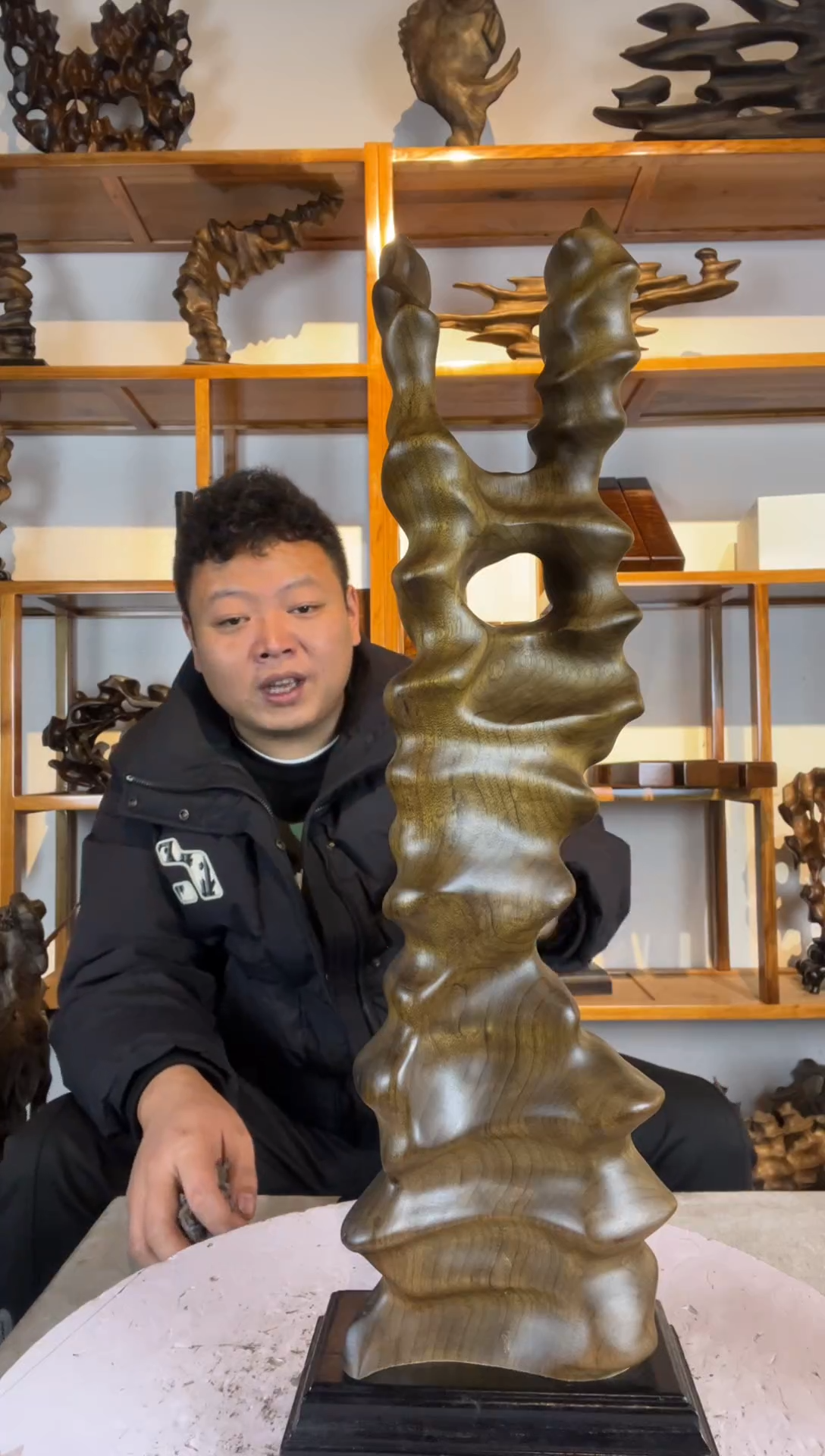 金丝楠炉*161金丝楠自然随型摆件