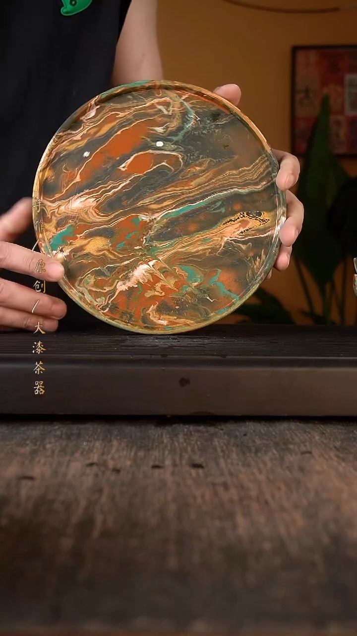 其他大漆茶盘035小康大漆茶器