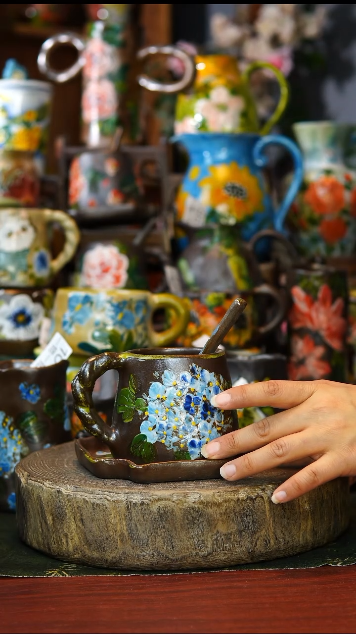 陶瓷108景德镇手工手绘釉下彩