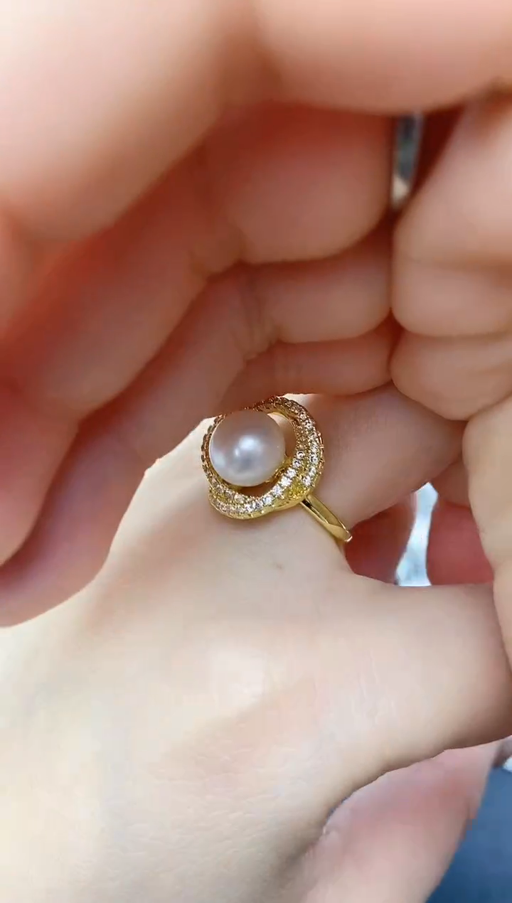 未镶嵌耳饰淡水珍珠JZ1008