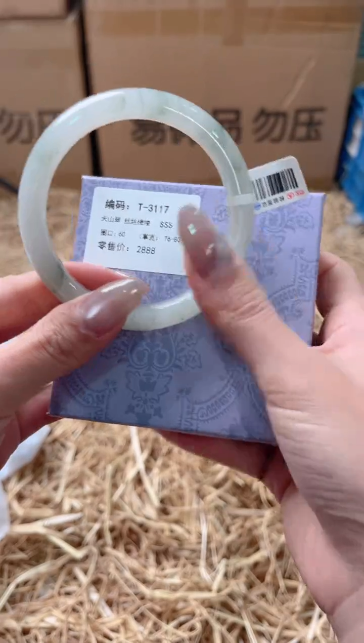 未镶嵌手镯石英质玉T-3117