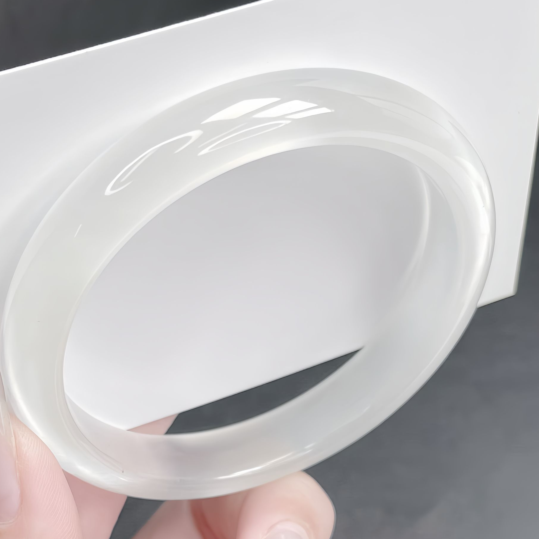 手镯  白月光手镯 冰透简约显白 57圈口