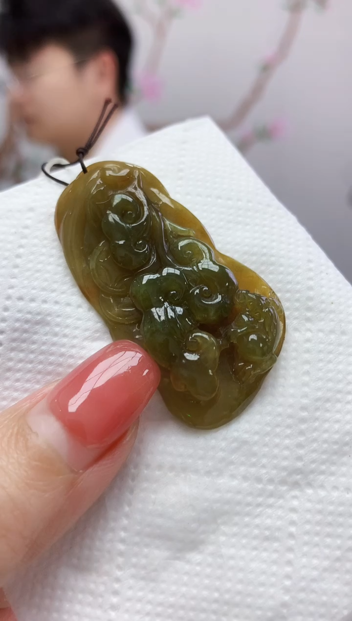 定制翡翠未镶嵌005xm-毛货如意70