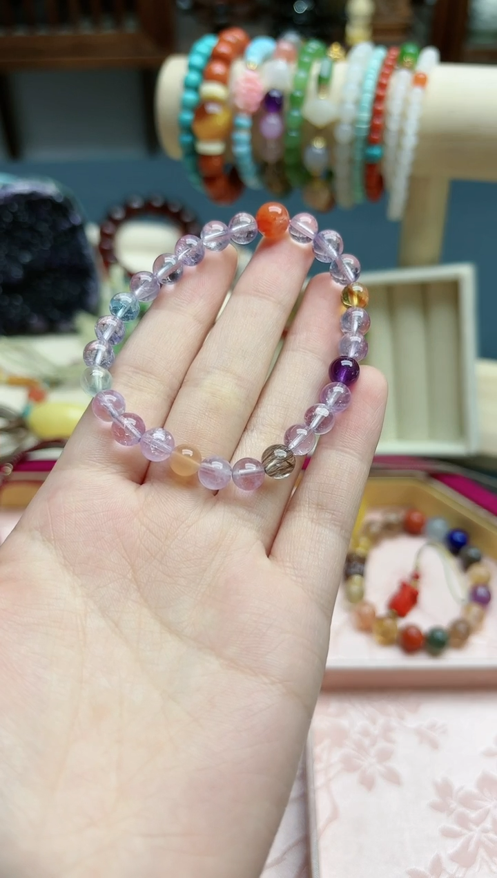 【闪购商品】水晶手串未镶嵌水晶多宝手串*1 TF