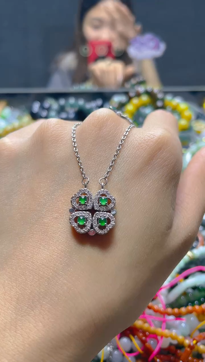 颈饰未镶嵌翡翠/K/翡翠A货，一件也是批发价