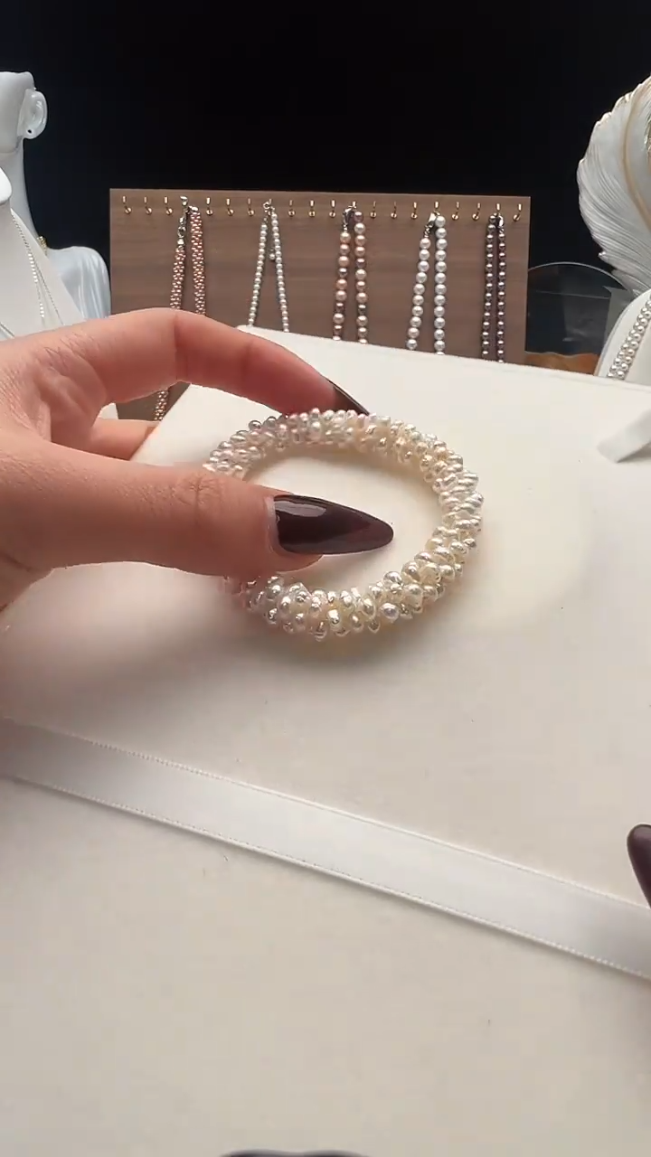 钛钢手绳淡水珍珠永丽珍珠严选