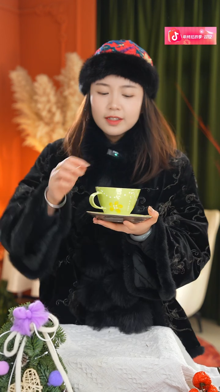 陶瓷 手绘黄色小花咖啡杯套组