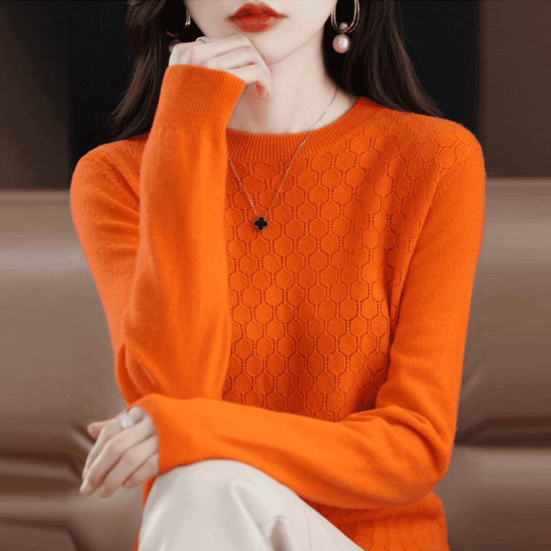 【断码100羊绒】25秋冬新款半高领长袖时尚针织打底  -三拼