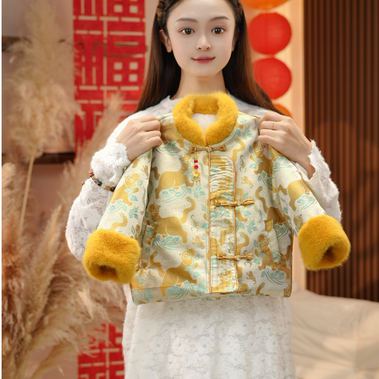 【虎虎生威】冬季新款儿童中国风小众时尚设计师加棉外套SDMW2452