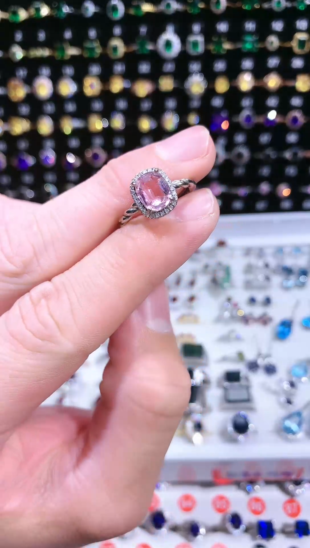 【闪购商品】碧玺戒指银S925镶嵌111111