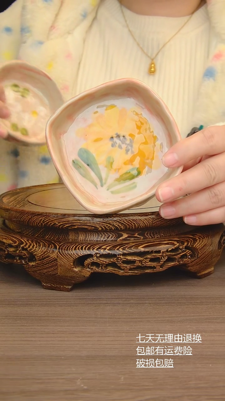 【闪购商品】碟碟子手工手绘景德镇