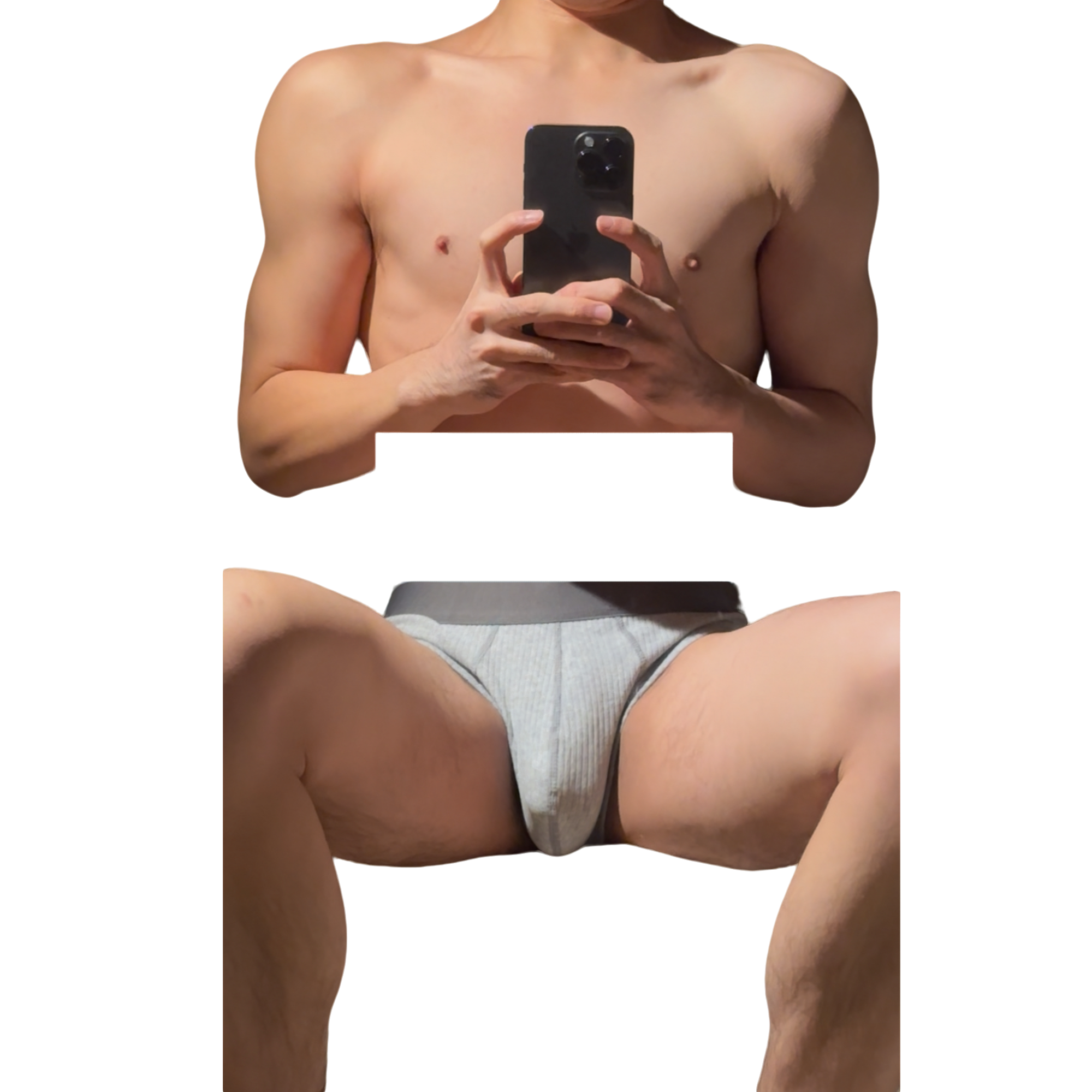 side男士纯棉三角裤螺纹内裤大囊袋