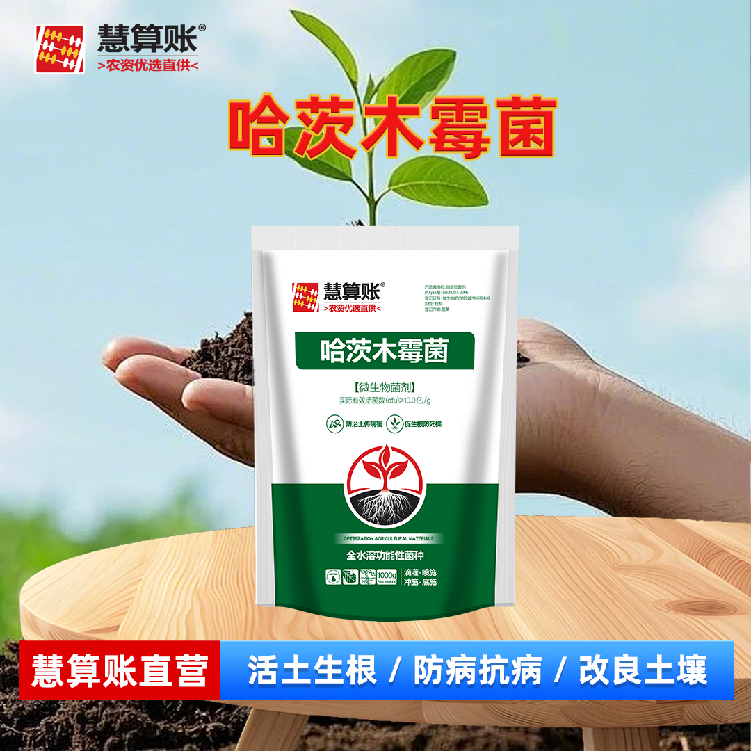 慧算账哈茨木霉菌10亿/克 死棵烂苗根腐重茬移栽微生物菌剂