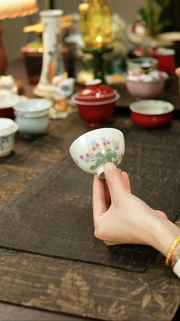 景德镇陶瓷杯碗柴烧多人