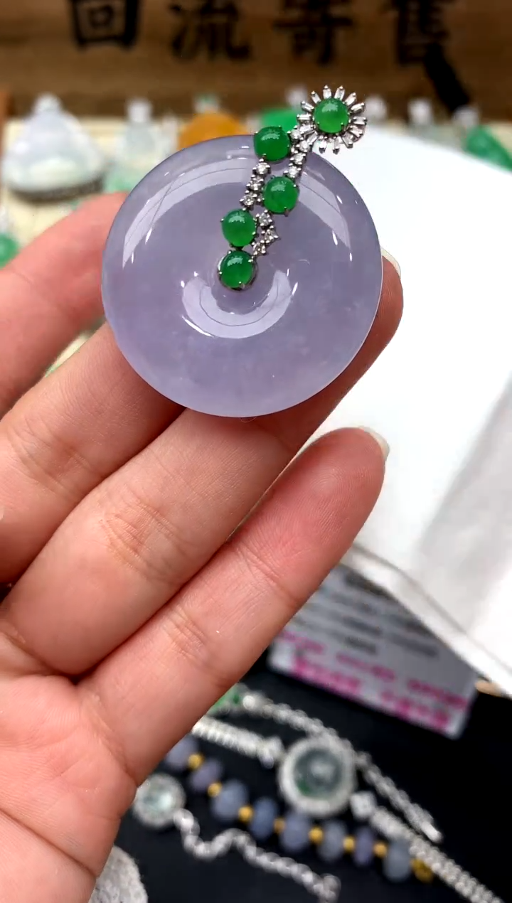 【闪购商品】翡翠颈饰18K金镶嵌211-中国好珍宝