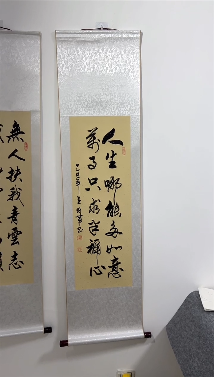 书法王培军 人生哪能 150*40