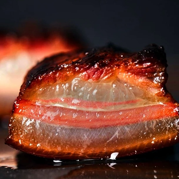 四川（五花腊肉）直播间现场选肉称重量