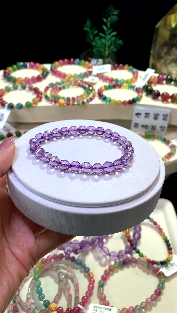 【闪购商品】烟晶手链未镶嵌【梦源珠宝】天然水晶单圈手链