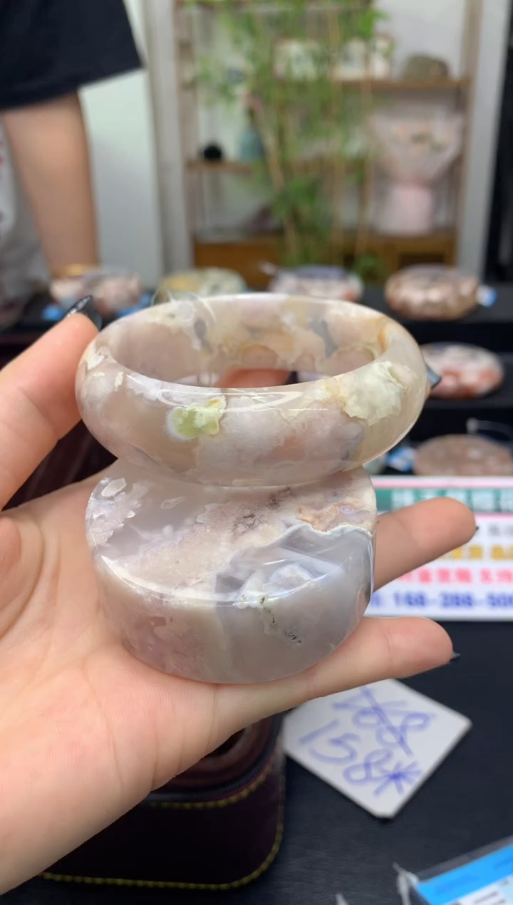 石英质玉手镯未镶嵌C579(58圈赠送镯心)