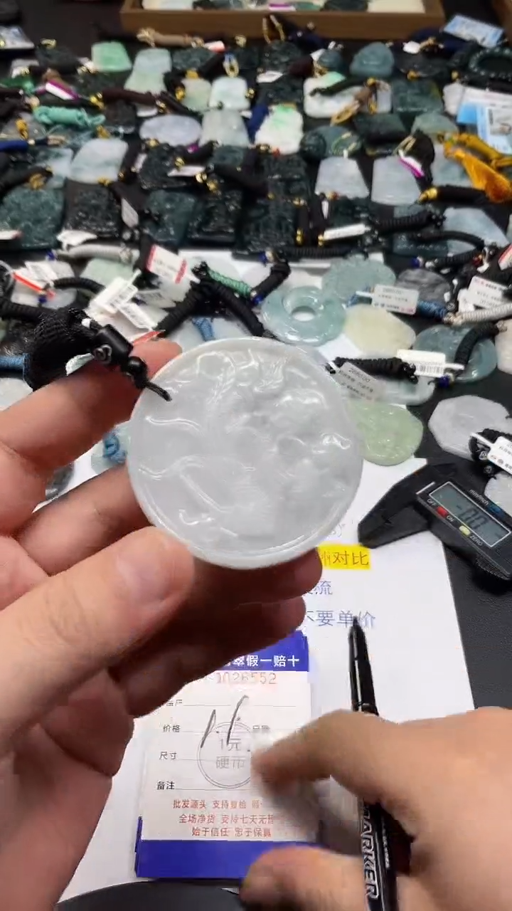 翡翠未镶嵌颈饰 天然翡翠 一物一图 