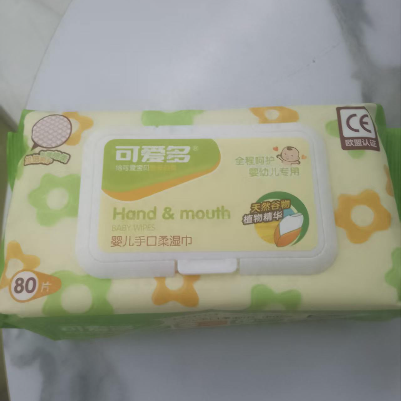 可爱多可爱多婴儿手口柔湿巾80片*1包
