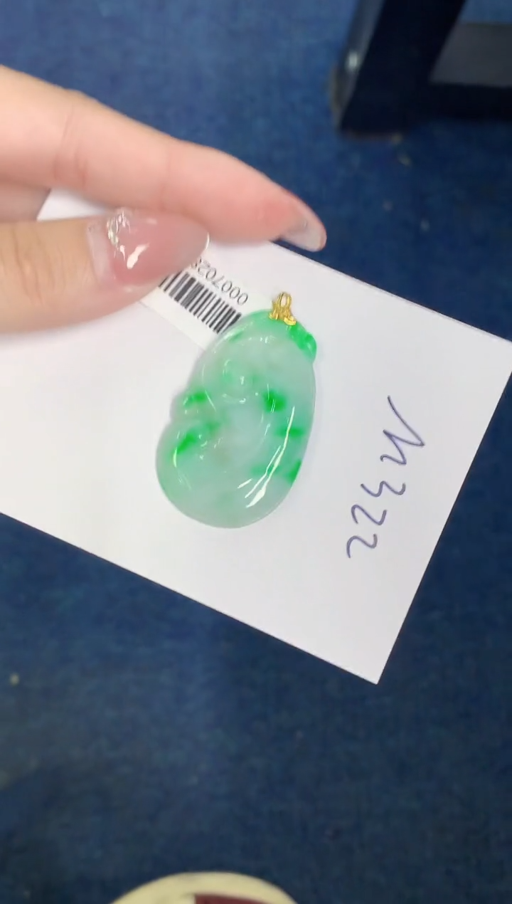 【闪购商品】翡翠颈饰18K金镶嵌000000000